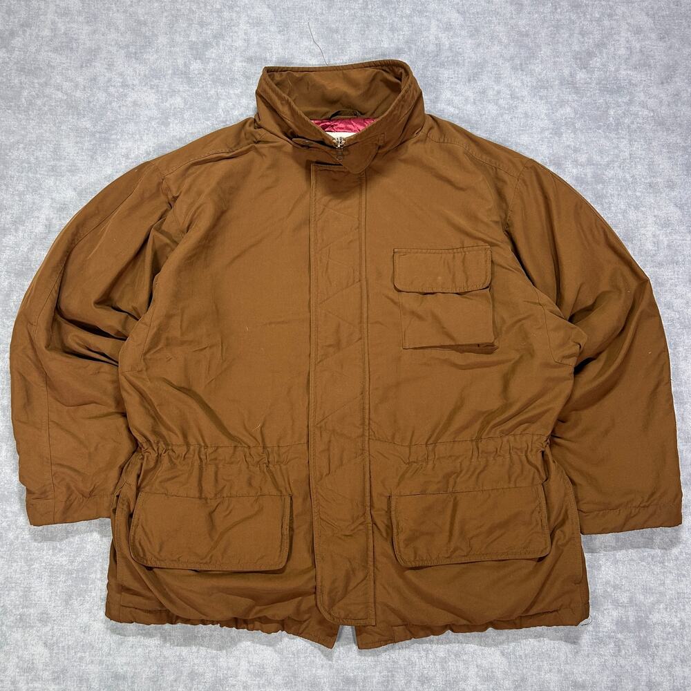 Vintage Banana Republic Safari Travel Clothing Field Jacket Wool Lined Mens XL